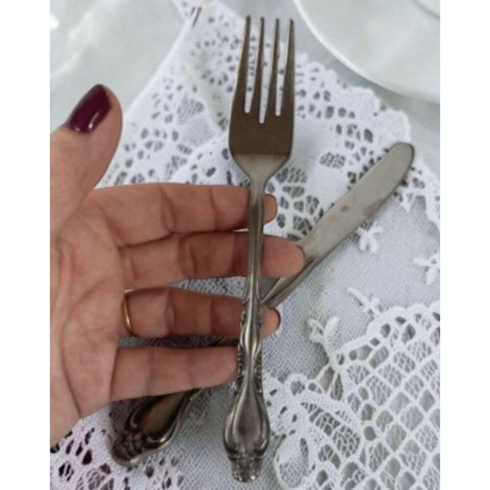 Orleans PRYTANIA Stainless Steel Japan Lot Of 16 Pieces Salad Forks Knives Spoon